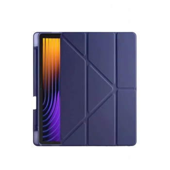 Xiaomi Pad 7 Pro Kılıf Kalemlikli Mars Tablet Kılıfı - Lacivert