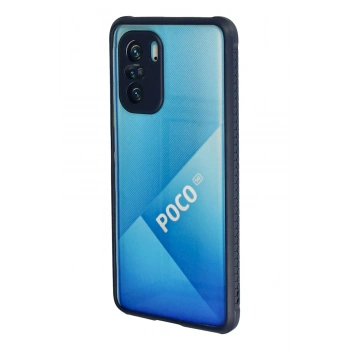 Xiaomi Poco F3 Kılıf Miami Şeffaf Silikon - Lacivert