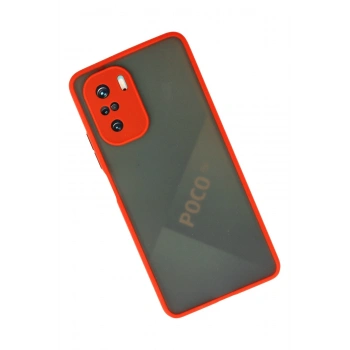 Xiaomi Poco F3 Kılıf Montreal Silikon Kapak - Kırmızı