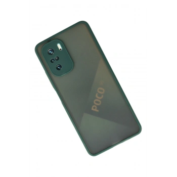 Xiaomi Poco F3 Kılıf Montreal Silikon Kapak - Yeşil