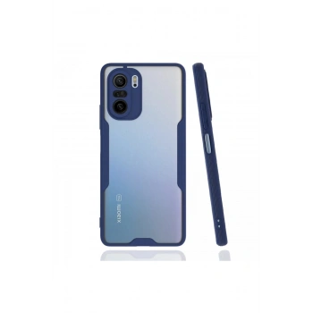 Xiaomi Poco F3 Kılıf Platin Silikon - Lacivert