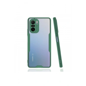 Xiaomi Poco F3 Kılıf Platin Silikon - Yeşil