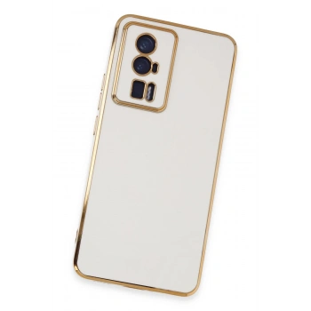 Xiaomi Poco F5 Pro Kılıf Volet Silikon - Beyaz