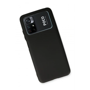 Xiaomi Poco M4 Pro 4G Kılıf First Silikon - Siyah
