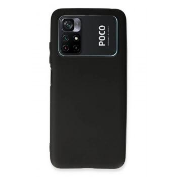 Xiaomi Poco M4 Pro 4G Kılıf First Silikon - Siyah
