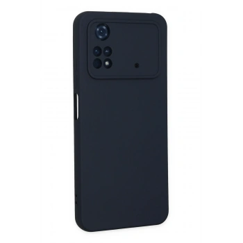 Xiaomi Poco M4 Pro 4G Kılıf Nano içi Kadife Silikon - Lacivert