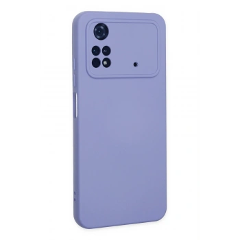 Xiaomi Poco M4 Pro 4G Kılıf Nano içi Kadife Silikon - Lila
