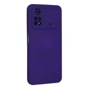 Xiaomi Poco M4 Pro 4G Kılıf Nano içi Kadife Silikon - Mor