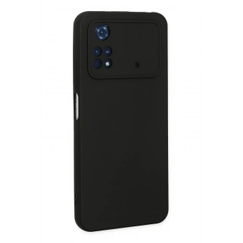 Xiaomi Poco M4 Pro 4G Kılıf Nano içi Kadife Silikon - Siyah