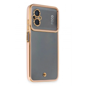 Xiaomi Poco M5 Kılıf Liva Lens Silikon - Rose