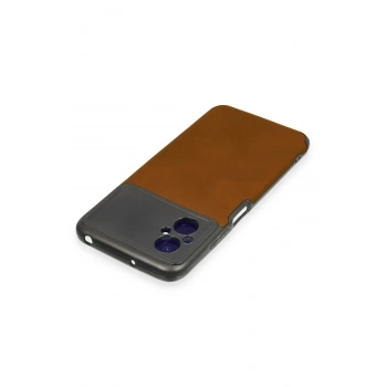 Xiaomi Poco M5 Kılıf Loop Deri Silikon - Kahverengi