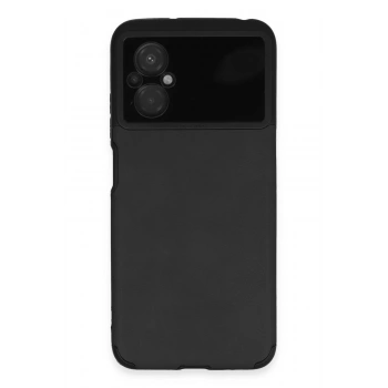 Xiaomi Poco M5 Kılıf Loop Deri Silikon - Siyah