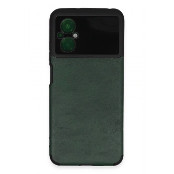 Xiaomi Poco M5 Kılıf Loop Deri Silikon - Yeşil