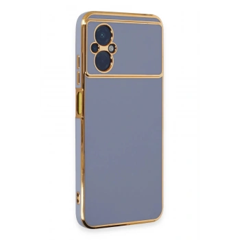 Xiaomi Poco M5 Kılıf Volet Silikon - Mavi