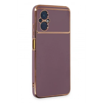 Xiaomi Poco M5 Kılıf Volet Silikon - Mor