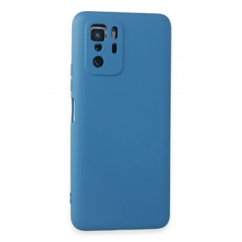 Xiaomi Poco X3 GT Kılıf Nano içi Kadife Silikon - Mavi