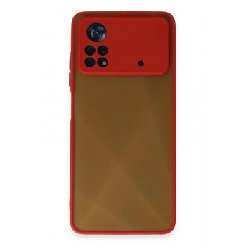 Xiaomi Poco X4 Pro 5G Kılıf Montreal Silikon Kapak - Kırmızı