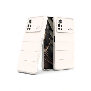 Xiaomi Poco X4 Pro 5G Kılıf Optimum Silikon - Krem