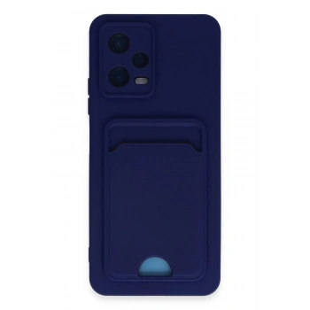 Xiaomi Poco X5 5G Kılıf Kelvin Kartvizitli Silikon - Lacivert