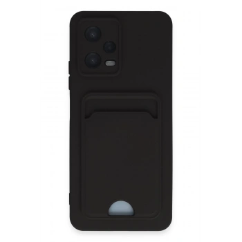 Xiaomi Poco X5 5G Kılıf Kelvin Kartvizitli Silikon - Siyah