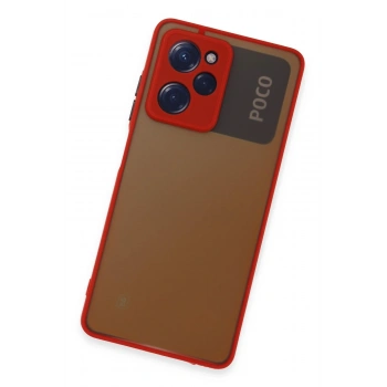 Xiaomi Poco X5 Pro 5G Kılıf Montreal Silikon Kapak - Kırmızı