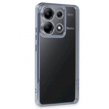 Xiaomi Poco X6 Kılıf Lensli Silikon - Açık Mavi