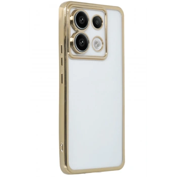 Xiaomi Poco X6 Kılıf Razer Lensli Silikon - Gold