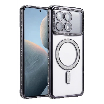 Xiaomi Poco X6 Pro Joke Simli Magneticsafe Kılıf - Siyah