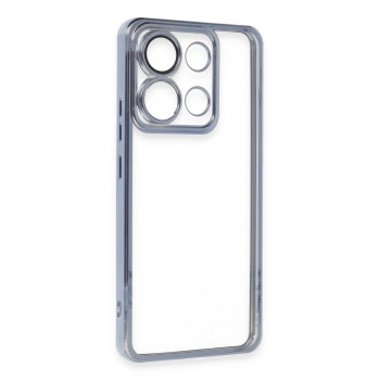 Xiaomi Poco X6 Pro Kılıf Lensli Silikon - Açık Mavi