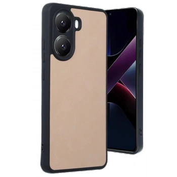 Xiaomi Poco X7 Pro Kılıf Aras Deri Kapak - Pudra