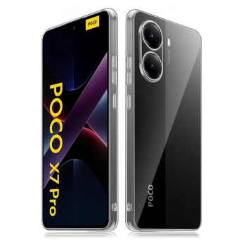 Xiaomi Poco X7 Pro Kılıf Lüx Şeffaf Silikon