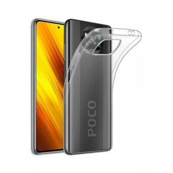 Xiaomi Pocophone X3 Kılıf Lüx Şeffaf Silikon