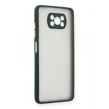Xiaomi Pocophone X3 Kılıf Montreal Silikon Kapak - Yeşil