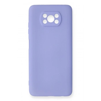 Xiaomi Pocophone X3 Kılıf Nano içi Kadife Silikon - Lila