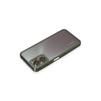 Xiaomi Redmi 10 5G Kılıf Razer Lensli Silikon - Yeşil