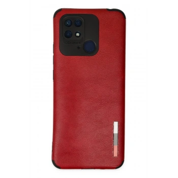 Xiaomi Redmi 10C Kılıf Loop Deri Silikon - Kırmızı