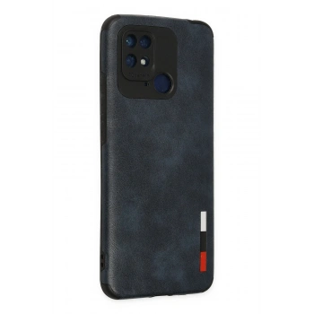 Xiaomi Redmi 10C Kılıf Loop Deri Silikon - Lacivert