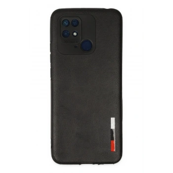 Xiaomi Redmi 10C Kılıf Loop Deri Silikon - Siyah