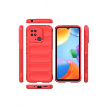 Xiaomi Redmi 10C Kılıf Optimum Silikon - Kırmızı