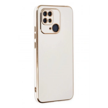 Xiaomi Redmi 10C Kılıf Volet Silikon - Beyaz