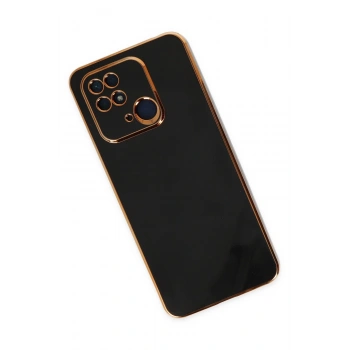 Xiaomi Redmi 10C Kılıf Volet Silikon - Siyah