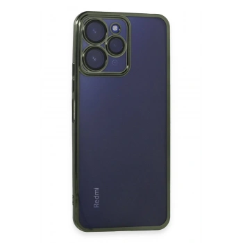 Xiaomi Redmi 12 Kılıf Lensli Silikon - Yeşil