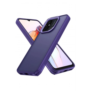 Xiaomi Redmi 12C Kılıf Elegant Kapak - Derin Mor