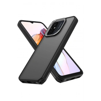 Xiaomi Redmi 12C Kılıf Elegant Kapak - Siyah