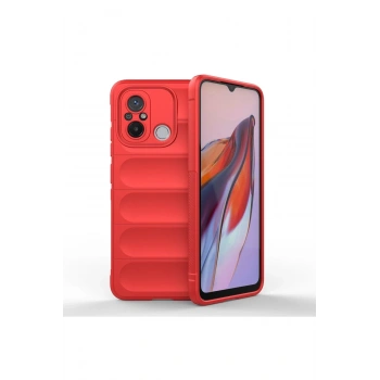 Xiaomi Redmi 12C Kılıf Optimum Silikon - Kırmızı
