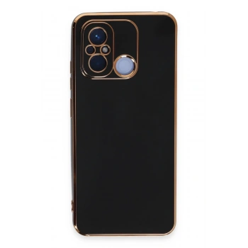 Xiaomi Redmi 12C Kılıf Volet Silikon - Siyah