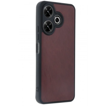 Xiaomi Redmi 13 4G Kılıf Aras Deri Kapak - Bordo