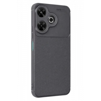 Xiaomi Redmi 13 4G Kılıf Auto Focus Karbon Kapak - Gri