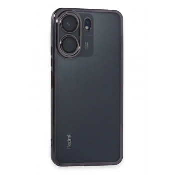 Xiaomi Redmi 13C Kılıf Lensli Silikon - Mor