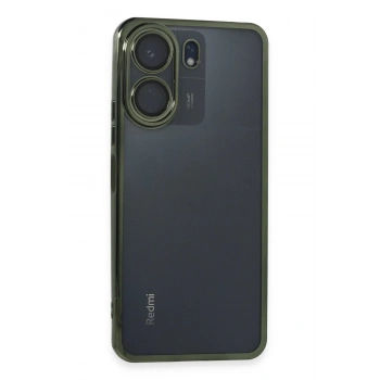 Xiaomi Redmi 13C Kılıf Lensli Silikon - Yeşil